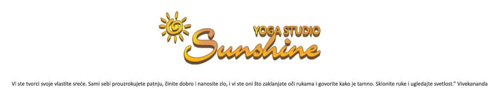 Yoga Studio Sunshine
